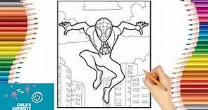 Spiderman Miles Morales Coloring || Miles Morales Coloring Pages