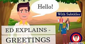 How to say hello in the English language | Learn English greetings