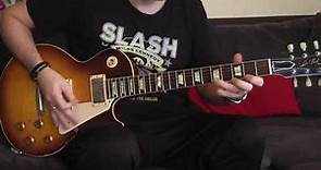 Improvisation in Slash style with Gibson Les Paul Joe Perry Aged & Signed!!
