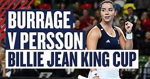 Highlights - Burrage v Rinaldo Persson - GB v Sweden - Billie Jean King Cup 2023 | LTA