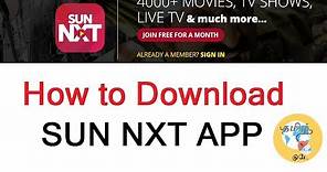 How to Download SUN NXT APP - DESKTOP VERSION