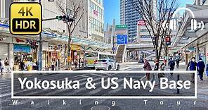 [4K/HDR/Binaural] Yokosuka & US Navy Base Walking Tour - Kanagawa Japan
