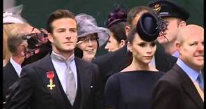 Royal Wedding 29/4/11 - The Beckhams arrive at Westminster Abbey