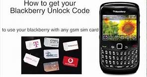 Get Real Blackberry Unlock Code Here !