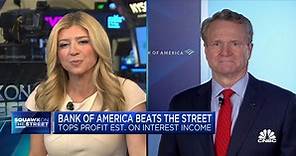 Bank of America CEO Brian Moynihan says consumer activity has slowed down because of higher rates