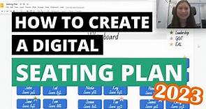 How to Create a Digital Seating Plan using Google Slides ✨ #teacher