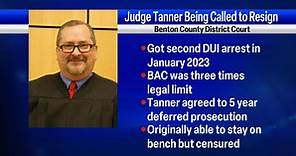 Prosecutor calls for resignation of Benton County Judge after 2nd DUI arrest