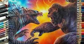 Drawing Godzilla Vs. Kong | Fame Art