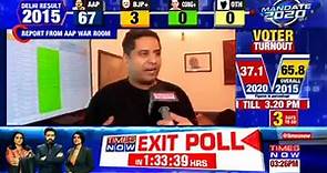 Watch: TIMES NOW's Mohit Sharma speaks to Aam Aadmi Party workers in their 'War Room' while the polling is underway. | #Feb11WithTimesNow