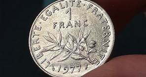 1977 France 1 Franc Coin • Values, Information, Mintage, History, and More
