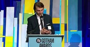 Paul Dano winning the Best Actor Gotham Award for LOVE AND MERCY