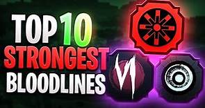 Top 10 STRONGEST Shindo Life Bloodlines! Shindo Life Tier List | Rellgames