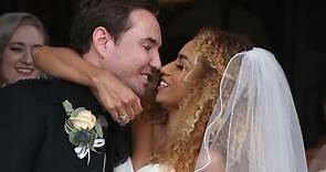 Martin Compston's wife Tianna is a goddess in fishtail wedding dress