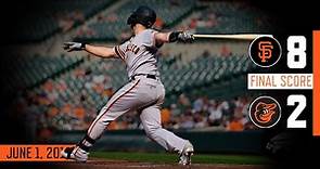 6/1: Giants vs Orioles