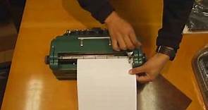 Máquina de Escrever em Braille Perkins Braille - desembalagem
