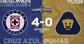 Resumen y goles | Cruz Azul 4-0 Pumas | Semifinal Ida - Guard1anes 2020 Liga Mx | TUDN