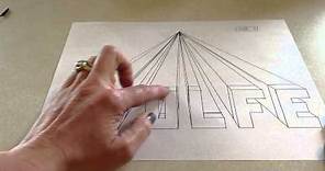 Instructions for Drawing 3-Dimensional Names