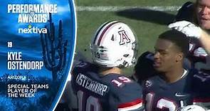 Arizona's Kyle Ostendorp named Pac-12 Special Teams Player of the Week