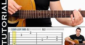 Como leer Tablaturas Tabs de guitarra fácil de guitarraviva Clase 1