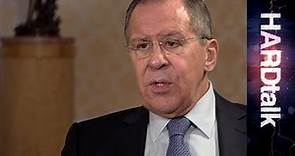 Russia's Foreign Minister Sergey Lavrov - BBC HARDtalk rushes