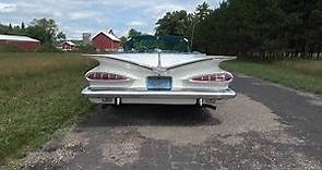 1959 Chevrolet Impala Convertible 348 CI Engine in White & Ride My Car Story with Lou Costabile