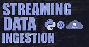 Data Engineering project : Real time streaming data ingestion on Azure