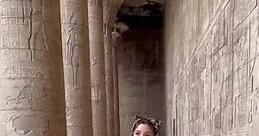 #CairoScenery: British supermodel Demi Rose walks the halls of Luxor’s ancient temples. 🎥 Demi Rose