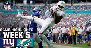 New York Giants vs. Miami Dolphins | 2023 Week 5 Game Highlights