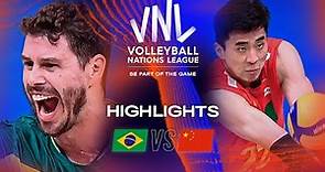 🇧🇷 BRA vs. 🇨🇳 CHN - Highlights Week 3 | Men's VNL 2023