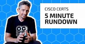 New 2020 Cisco Certifications Explained in 5 Minutes | CCNA 200-301 | CCNP