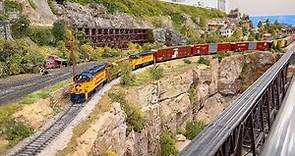 Freight trains in HO scale at the Central Florida Railroad Modelers