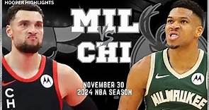 Milwaukee Bucks vs Chicago Bulls Full Game Highlights | Nov 30 | 2024 NBA Season
