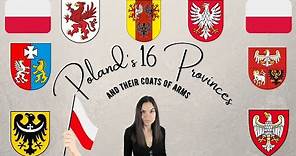 Poland's 16 Provinces (and their Coats of Arms)