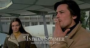 Alain Delon and Sonia Petrovna in “INDIAN SUMMER” 1972 |