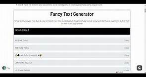 Fancy Text Generator Tutorial - How to use it.