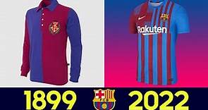 Evolucion de Las Camisetas del Barcelona | Todas as camisas de futebol do FC Barcelona na história