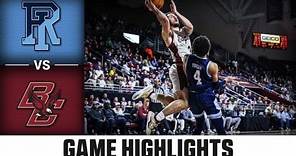 Rhode Island vs. Boston College Men's Basketball Highlights (2022-23)