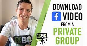 Download a Video from a Private Facebook Group