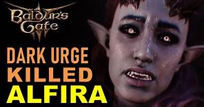 Alfira Killed by The Dark Urge Cutscene | Baldur's Gate 3 (BG3)