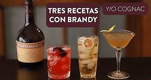 3 Cocteles con Brandy y/o Cognac