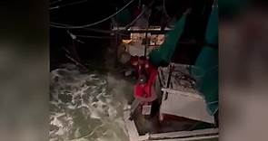 Coast Guard Performs Dramatic Rescue From Sinking Boat