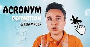 Acronym Definition & Examples ✅