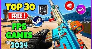 TOP 30 FREE FPS Games you should play in Early 2024🔥