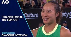 Qinwen Zheng On-Court Interview | Australian Open 2024 Semifinal