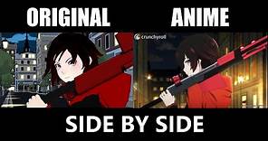 Ruby Rose First Fight: Original Vs Anime Comparison