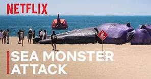 Tourists React to Prank: Real Life Sea Monster Attack! | Netflix