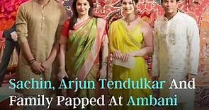Sachin, Arjun Tendulkar And Family Papped At Ambani Ganesh Darshan