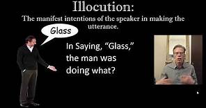A Brief Introduction to Speech Acts: Locution Illocution Perlocution