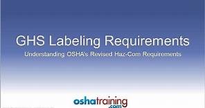 Free OSHA Training Tutorial - Understanding the GHS Labeling System