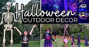 Halloween 🎃 Outdoor Decor | DIY Halloween Decorations for Outside | Front Yard Halloween Decorating